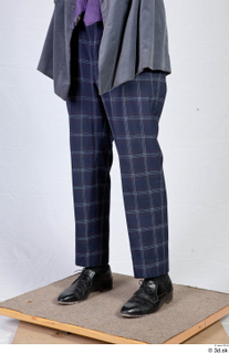  Photos Man in Historical suit 9 19th century Historical clothing blue plaid pants leather shoes lower body 0002.jpg